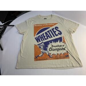 Wheaties Breakfast of Champions Graphic Tee XXL Vintage Style Baseball Retro